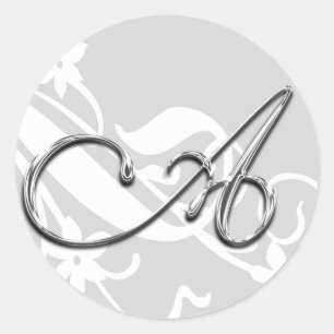 Ein Monogram Letter Wedding Umschlag Aufkleber Sti