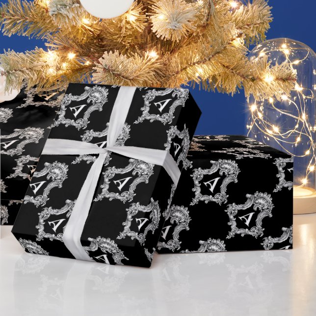 Ein monogramm Anfangsverpackungspapier Geschenkpapier (Feiertage)