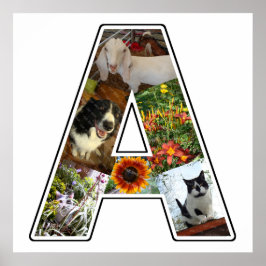 Ein Monogramm erstellen Sie Ihre eigene 6 benutzer Poster