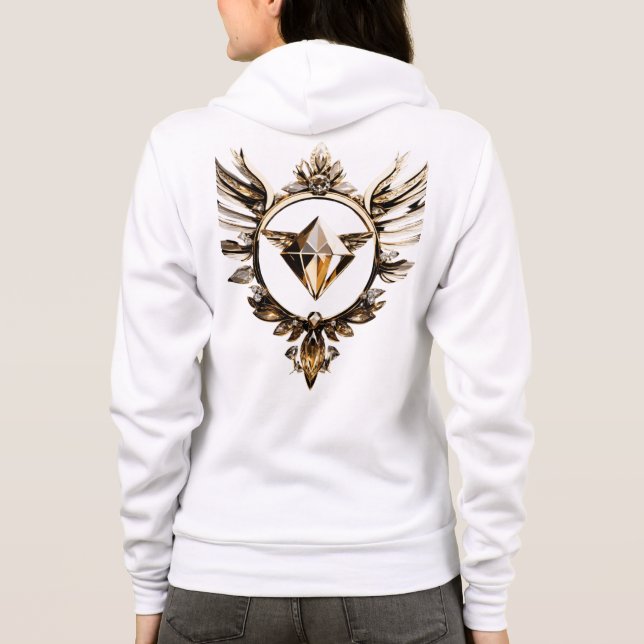 Ein monogramm-Logo mit den Initialen von A Hoodie (Rückseite)