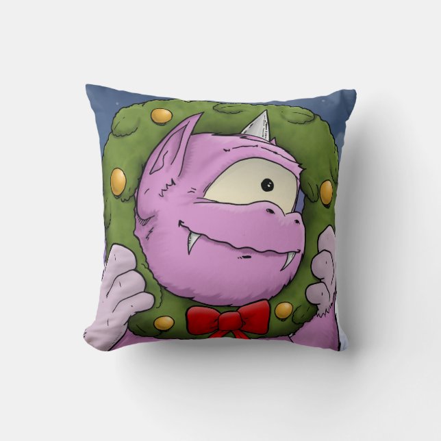 Ein Monster Weihnachts-Wunderkissen Kissen (Vorderseite)