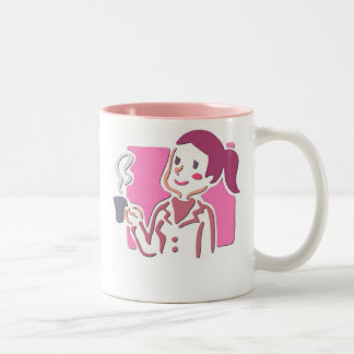 Ein Morgen ohne Kaffee ist wie Schlaf Zweifarbige Tasse