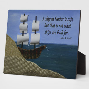 Ein Motivierend Angebot für ein Schiff im Hafen Fotoplatte