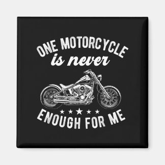 Ein Motorrad ist genug lustiges Fahrrad Motorradfa Magnet