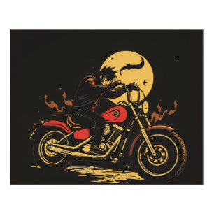 ein Motorradposter Poster