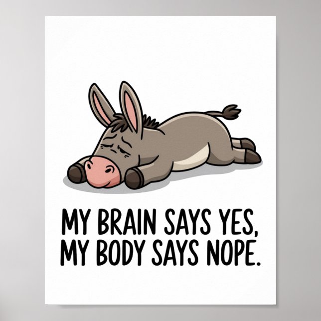Ein müder Ausdruck Poster (Vorne)