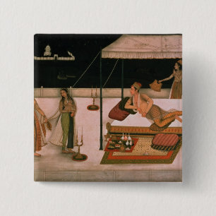 Ein Mughal Prinz, der eine Dame nachts empfängt Button