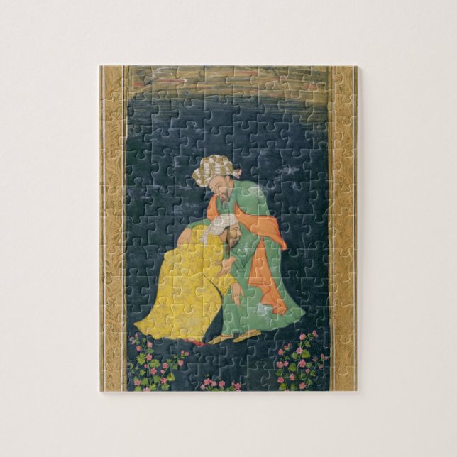 Ein Mulla, der unten zu einem Mann im iranischen (Vertikal)