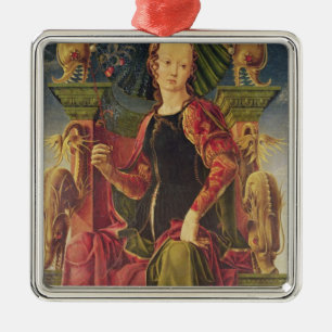 Ein Muse, c.1455-60 Silbernes Ornament