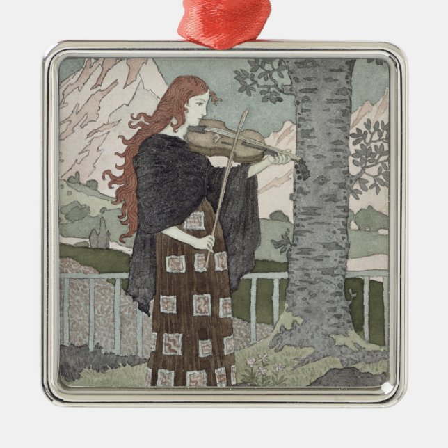 Ein Musiker Ornament Aus Metall (Vorne)