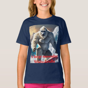 "Ein muskulöser weißer Gorilla" entworfen T-Shirt
