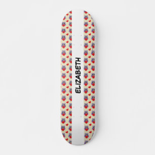 Ein Muster für eine zu große Liebe Name hinzufüg Skateboard