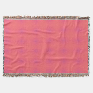 Ein Muster in weichem Rosa und Lila Decke