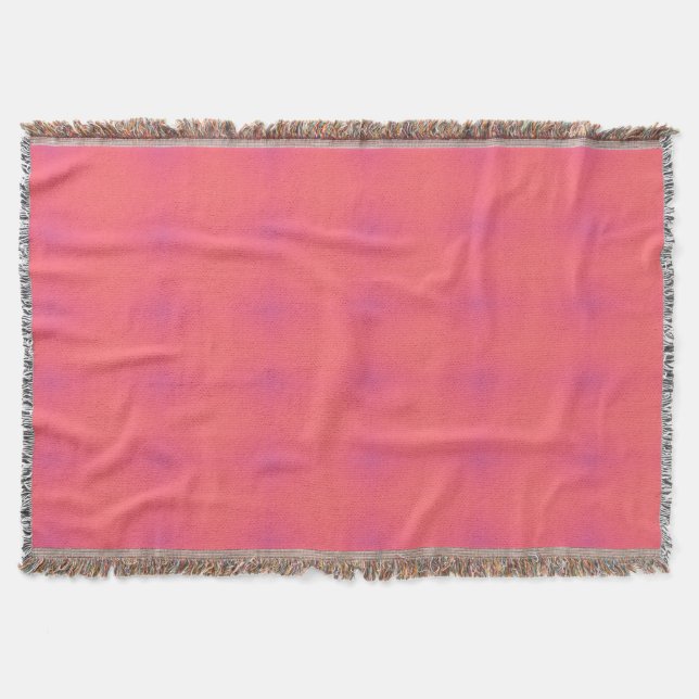Ein Muster in weichem Rosa und Lila Decke (Vorderseite)