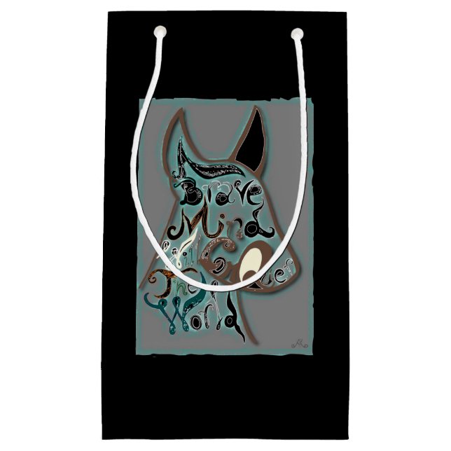 Ein mutiger Geist wird die Welt erobern Kleine Geschenktüte (Vorderseite)