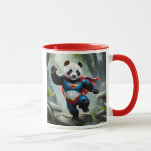 Ein mutiger Held-Panda. Tasse