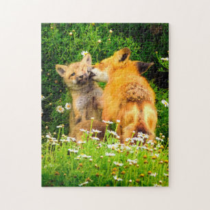 Ein Mutterkuss-Wildnis-Natur-Kunstprint