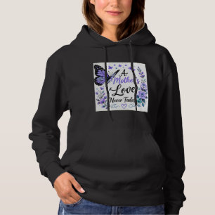 Ein Mutterliebe Verblasst Nie Lila Schmetterling Hoodie