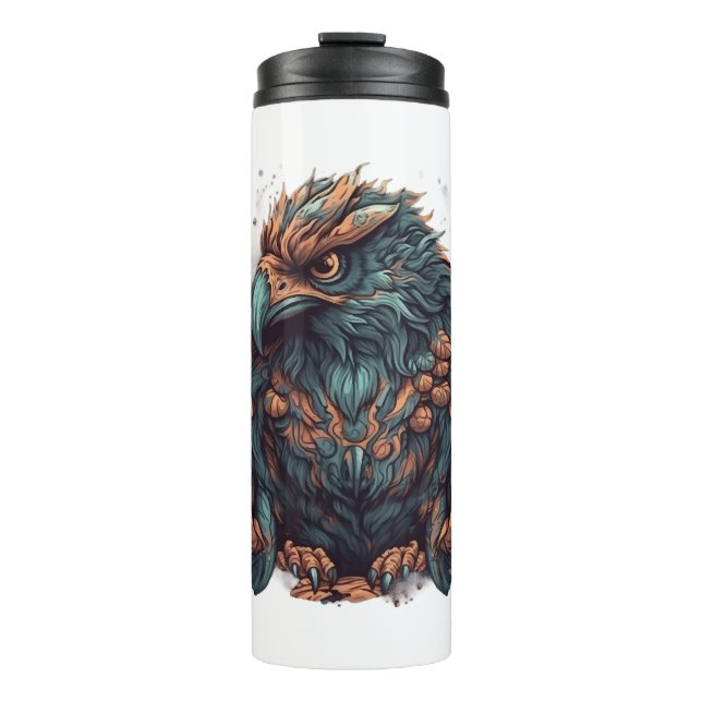 Ein mystischer Adler Thermosbecher (Vorderseite)