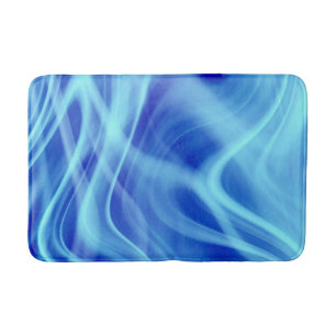Ein mystischer blauer Nebel Badematte