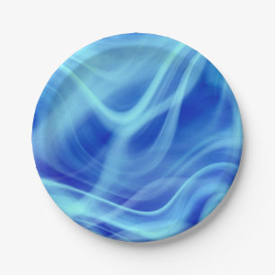 Ein mystischer blauer Nebel Pappteller