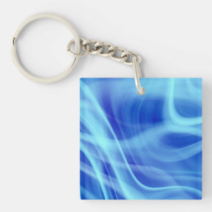 Ein mystischer blauer Nebel  Schlüsselanhänger