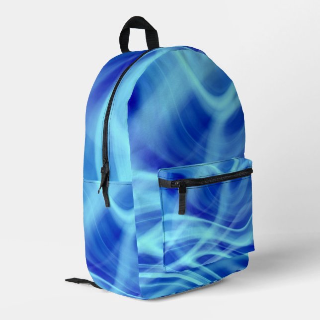 Ein Mystischer Nebel Bedruckter Rucksack (Rückseitige Ecke links)