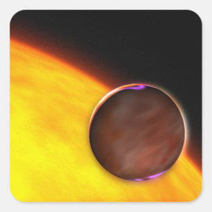 Ein naher Extrasolarplanet Quadratischer Aufkleber