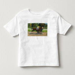 Ein nahes Ende an der Rennen-Bahn, Pferde Kleinkind T-shirt