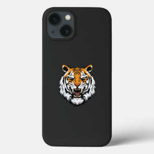 ein nahes, schwarzes Tigergesicht Case-Mate iPhone Hülle
