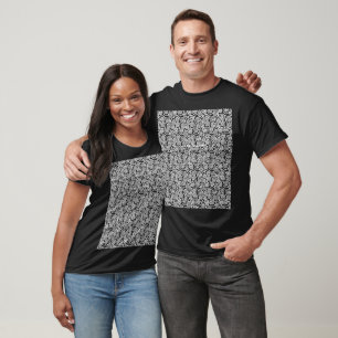 Ein nahes up aus einem weißen Ärmel aus einem glat T-Shirt