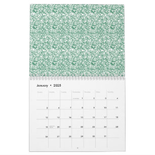 Ein nahtloses geometrisches Muster mit Interlockin Kalender