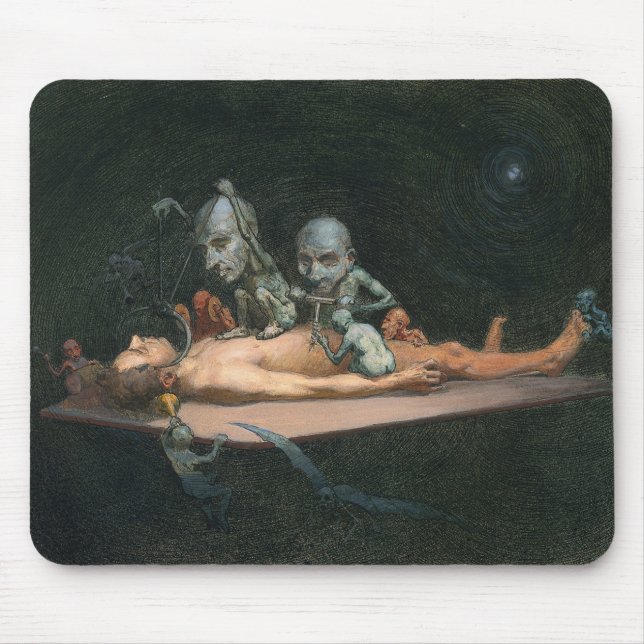 Ein Nahtoderlebnis eines Mannes und gotische Geist Mousepad (Vorne)