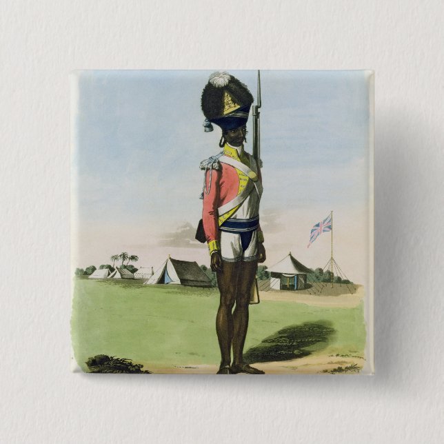 Ein Naigue des Bombay-Bataillons, überziehen 28 Button (Vorderseite)