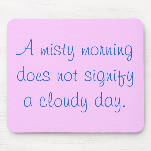 Ein nebelhafter Morgen… Mousepad (Vorne)