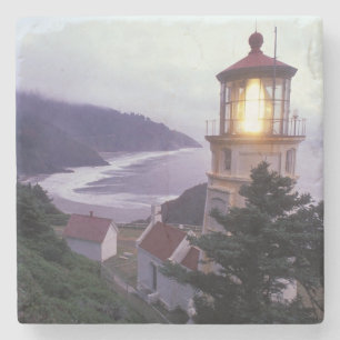 Ein nebliger Tag an der Oregon-Küste bei Heceta Steinuntersetzer