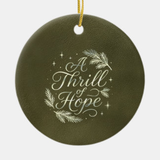 Ein Nervenkitzel der Hoffnung Schrift Elegantes gr Keramik Ornament
