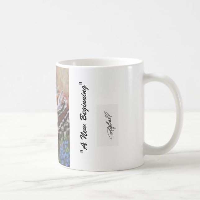 "Ein neuer Anfang " Kaffeetasse (Rechts)