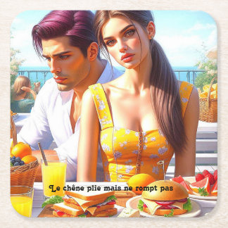 - Ein neuer Atem Rechteckiger Pappuntersetzer