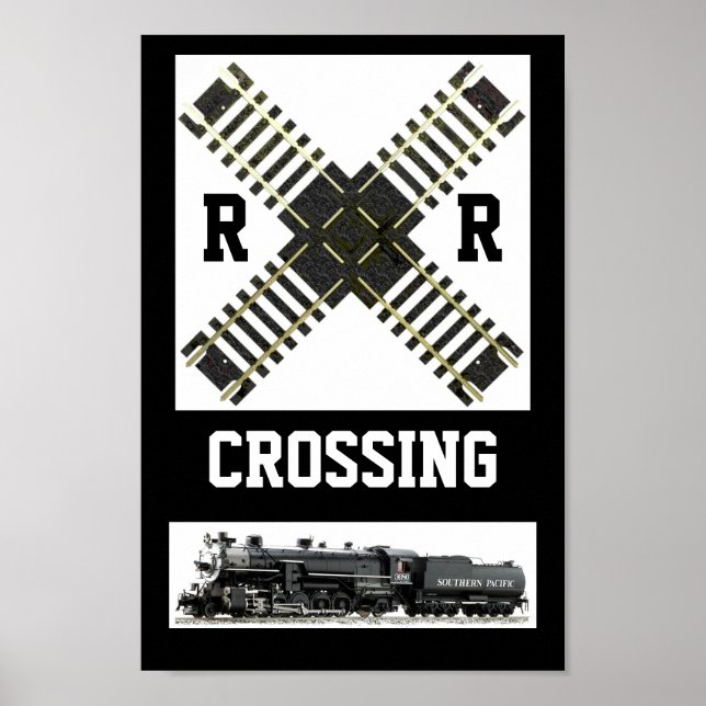 Ein neuer Blick, von einem Eisenbahnschild Poster (Vorne)