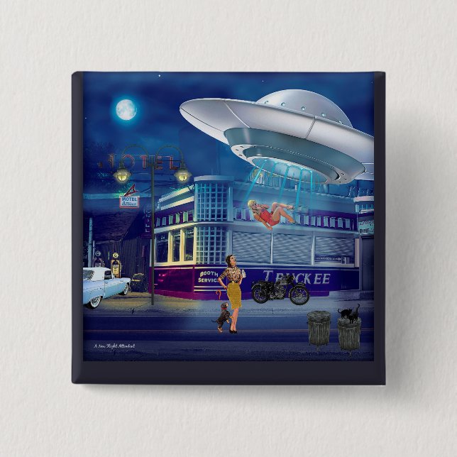 Ein neuer Flugbegleiter Button (Vorderseite)