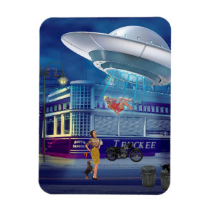 Ein neuer Flugbegleiter Magnet