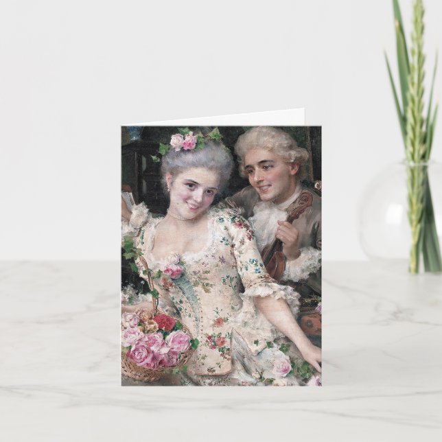 Ein neuer Korb von Blume Dankeskarte (Vorderseite)