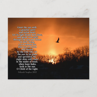 Ein neuer Tag Postkarte