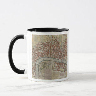 Ein neuer und genauer Plan der Städte von London Tasse