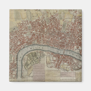 Ein neuer und genauer Plan für die Städte London u Magnet