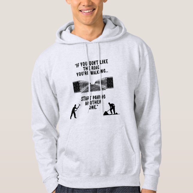 "Ein neuer Weg" Männerhoodie Hoodie (Vorderseite)