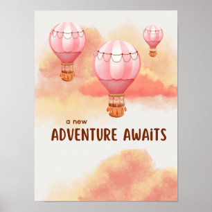 Ein neues Abenteuer wartet Sonnenuntergang Poster