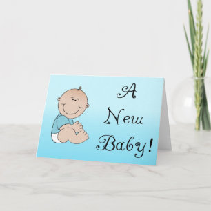 Ein neues Baby - Junge Ankündigung