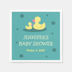 Ein neues Baby zur Liebe-Enten-Baby-Dusche Serviette